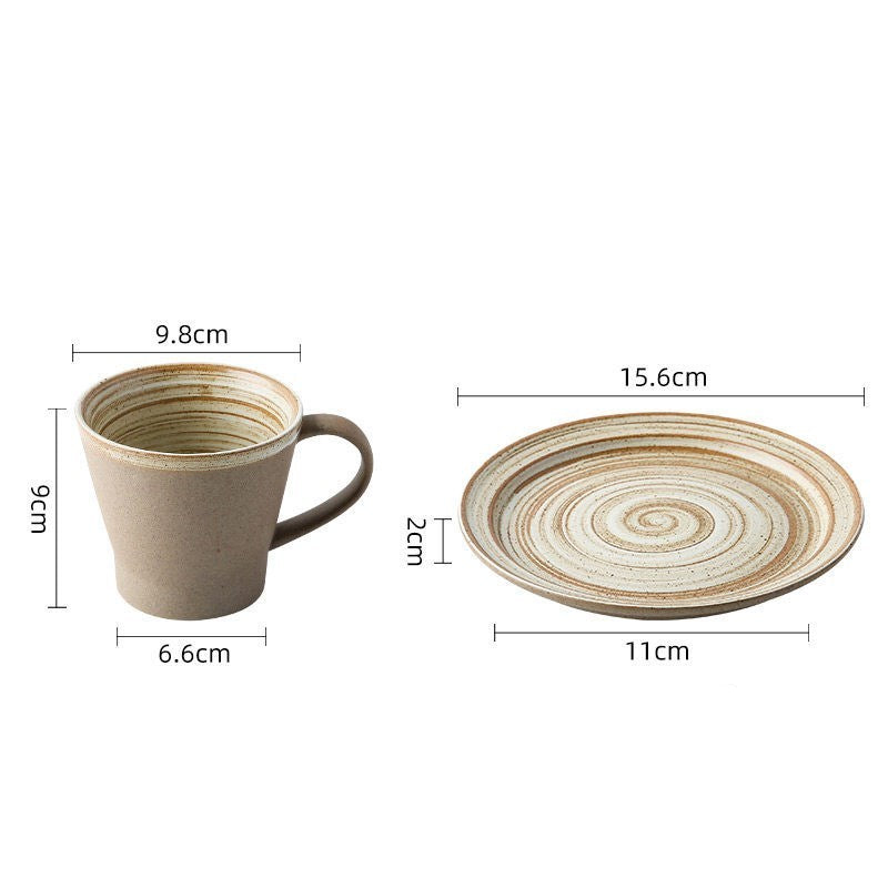 Stoneware Italian Coffee Cup