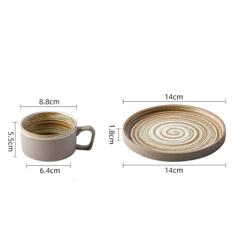 Stoneware Italian Coffee Cup