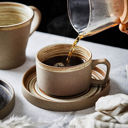 Stoneware Italian Coffee Cup